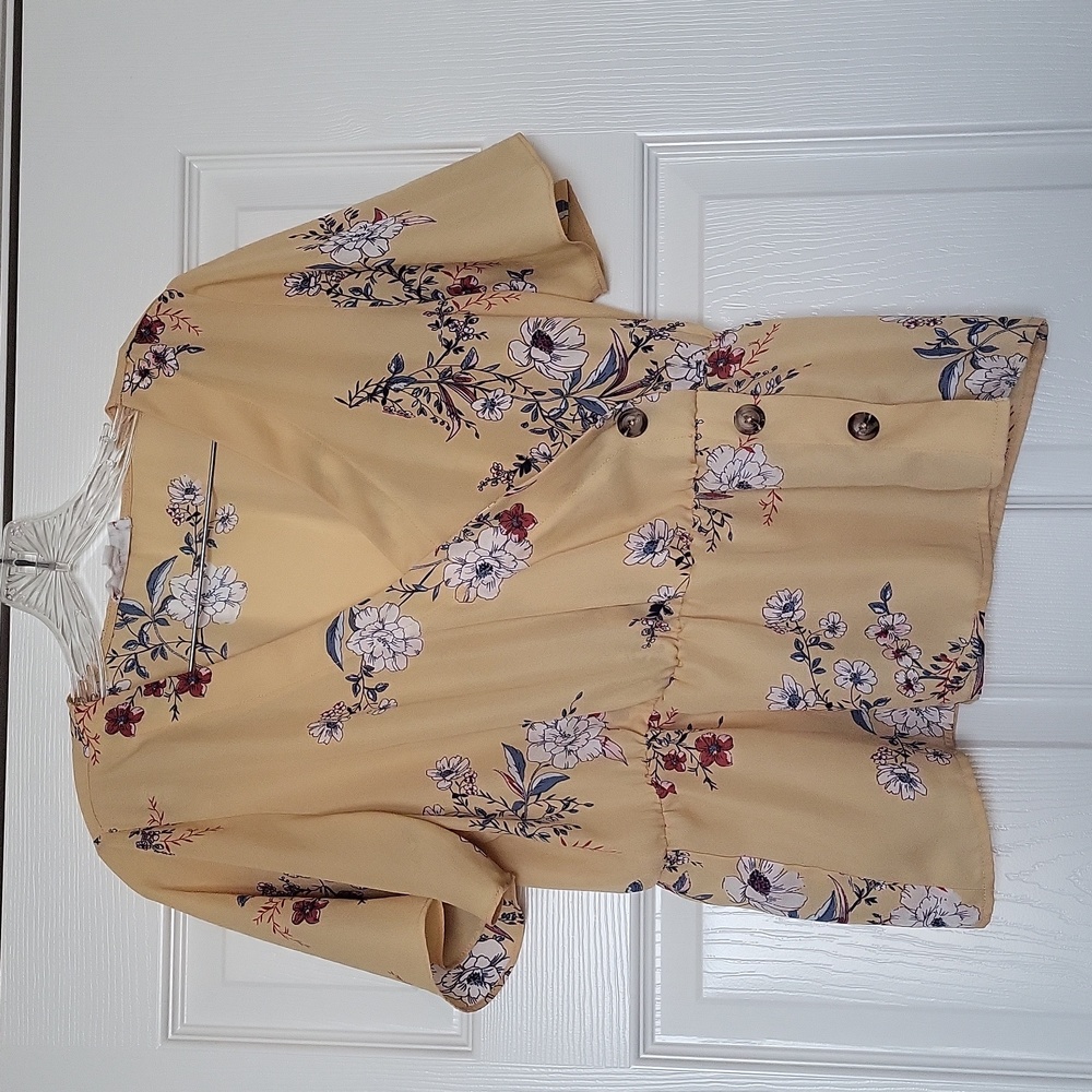 Pink Rose faux wrap top